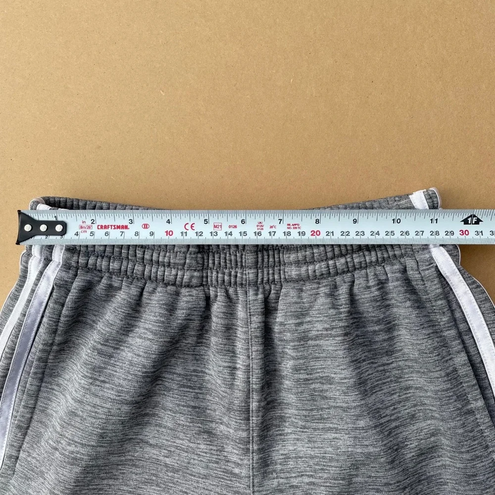 Adidas Track Pants Kids Size M 10/12 Grey‎ Good Heathered 3-Stripe Sweatpants